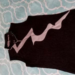 Womens Jamie Sadock Black and Grey Golf Shirt Size XS